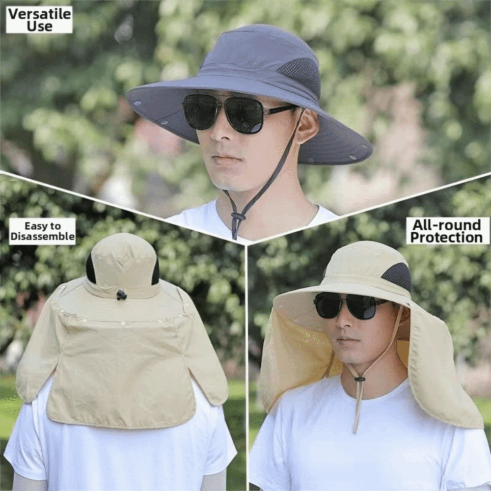 Visor Sun Hat - Fashion Cloth Men Sun Hat Big