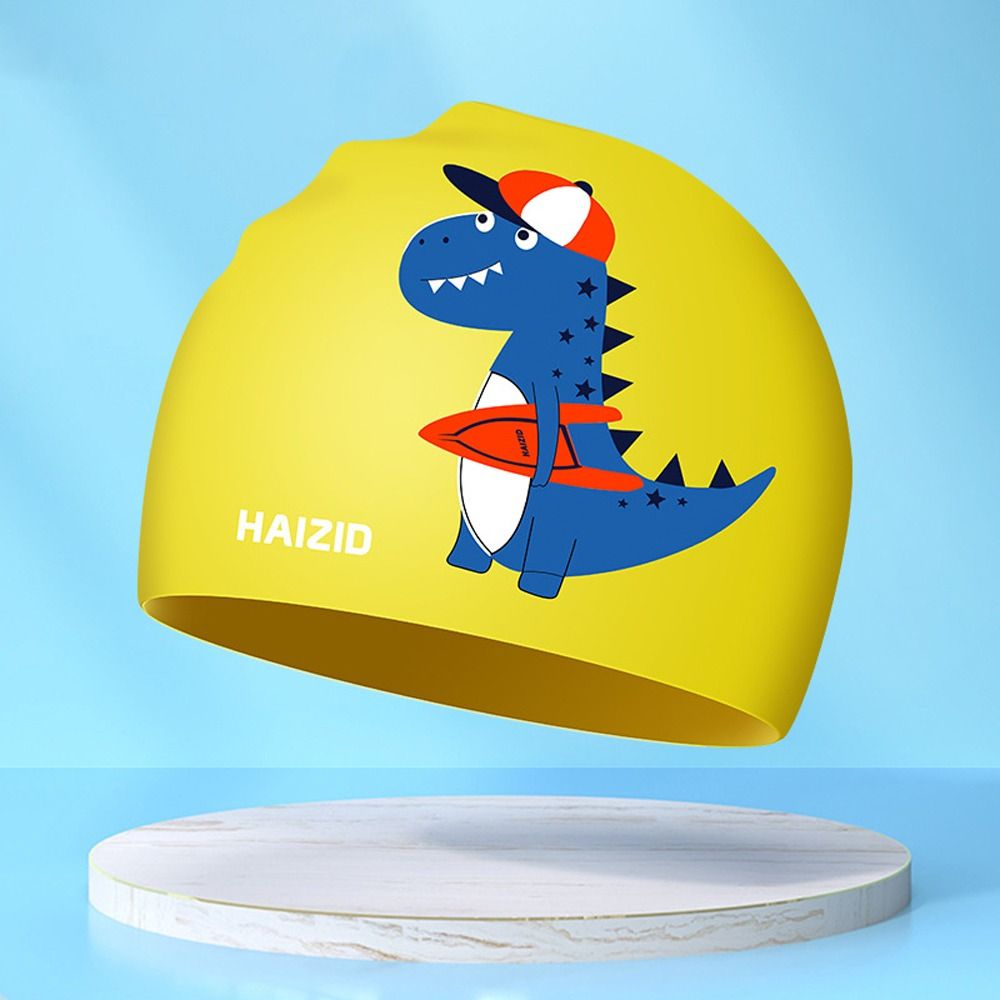 Swim Hat Silicone - Swimming Accessories Waterproof Children Swimming Cap