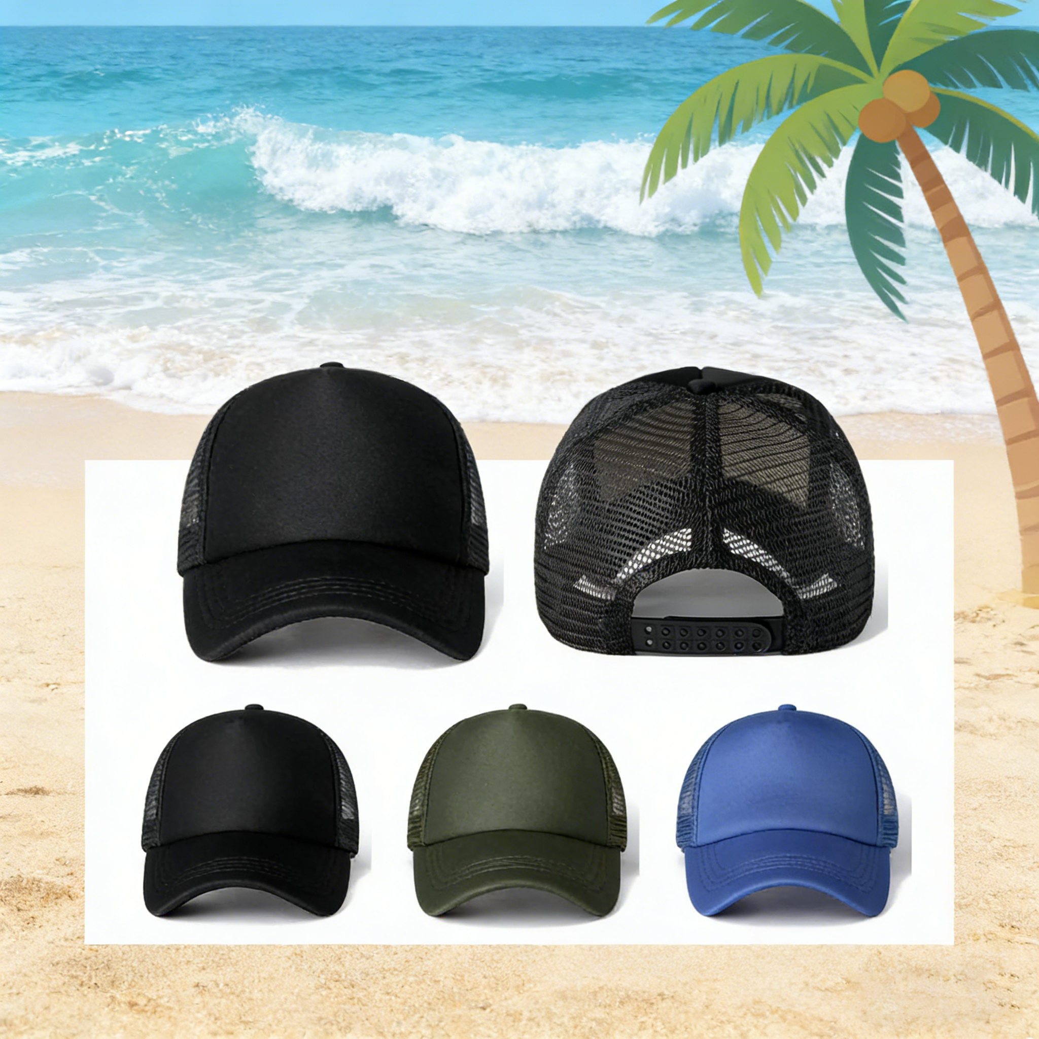 Trucker Cap Mesh - 2026New model Unisex Cap Casual Plain