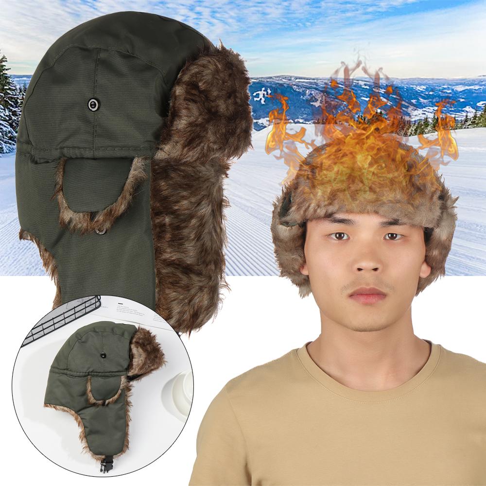 Winter Trapper Hat - Warm Earflap Trapper Winter Cap Ski