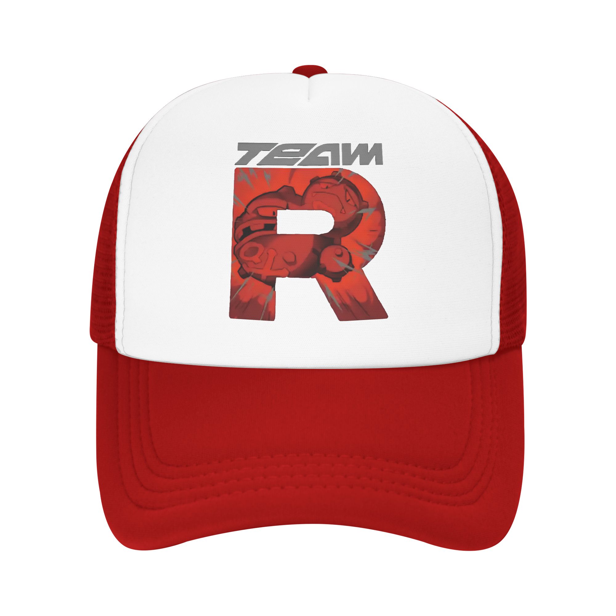 team rocket logo letter R POKE - Trucker Cap Mesh 리뷰 및 가격