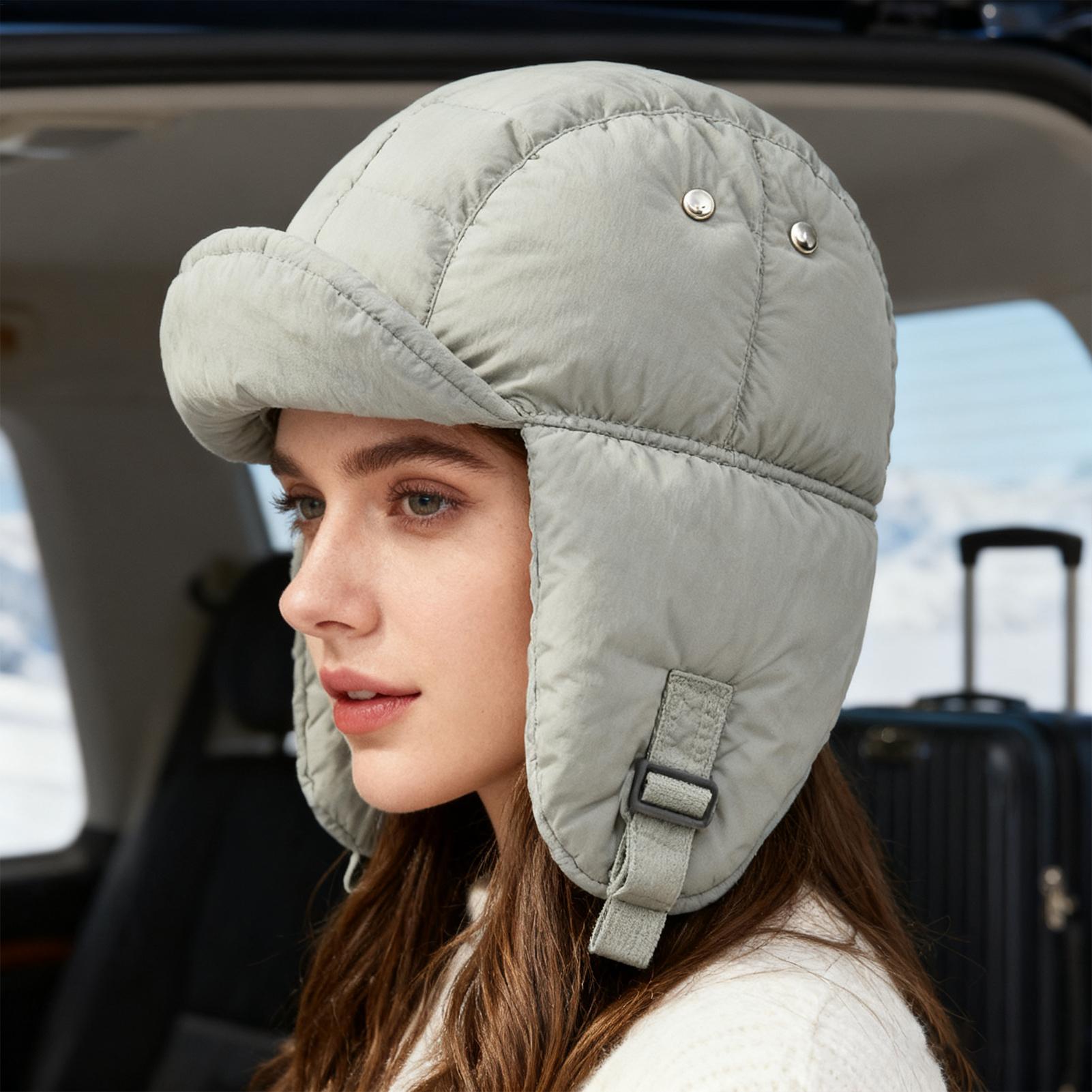 Trapper Hat Warm Headwear With - Trapper Hat Ear Flap 리뷰 및 가격
