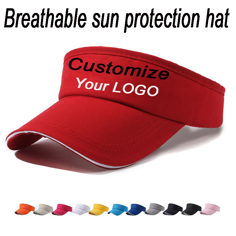 Custom Logo Empty Top Sun Viso - Visor Sun Hat 리뷰 및 가격