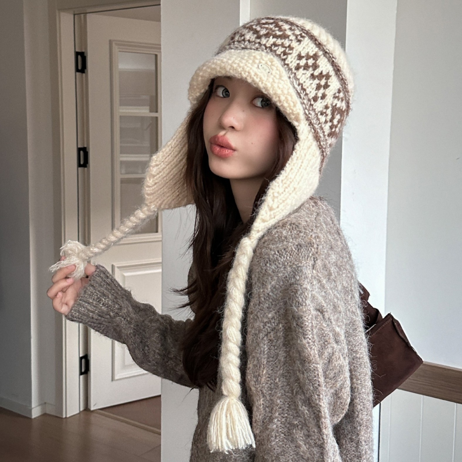 Winter Fair Isle Vintage Trapp - Trapper Hat Ear Flap 리뷰 및 가격