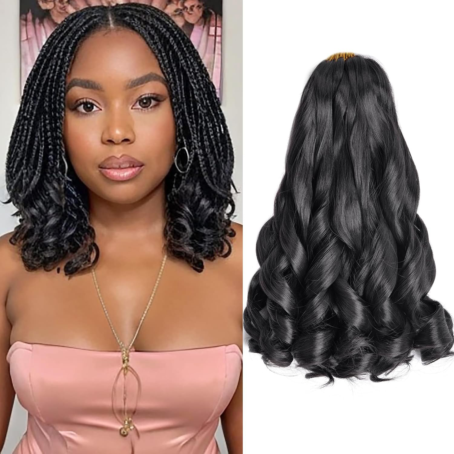 French Curly Braiding Hair 12/ - Beret French Wool 리뷰 및 가격