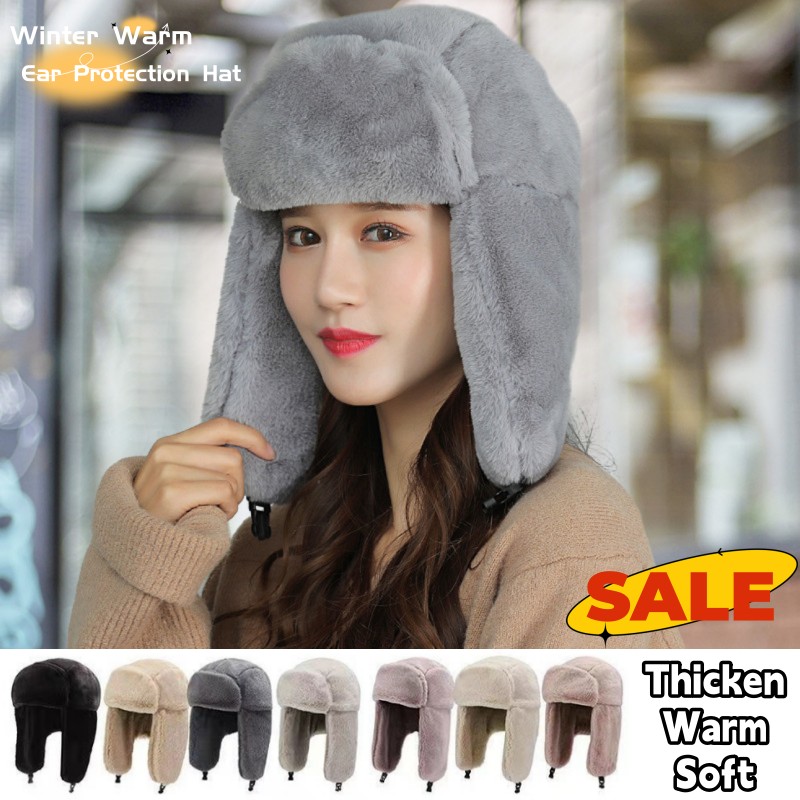 New Winter Warm Thick Plush Bo - Trapper Hat Ear Flap 리뷰 및 가격