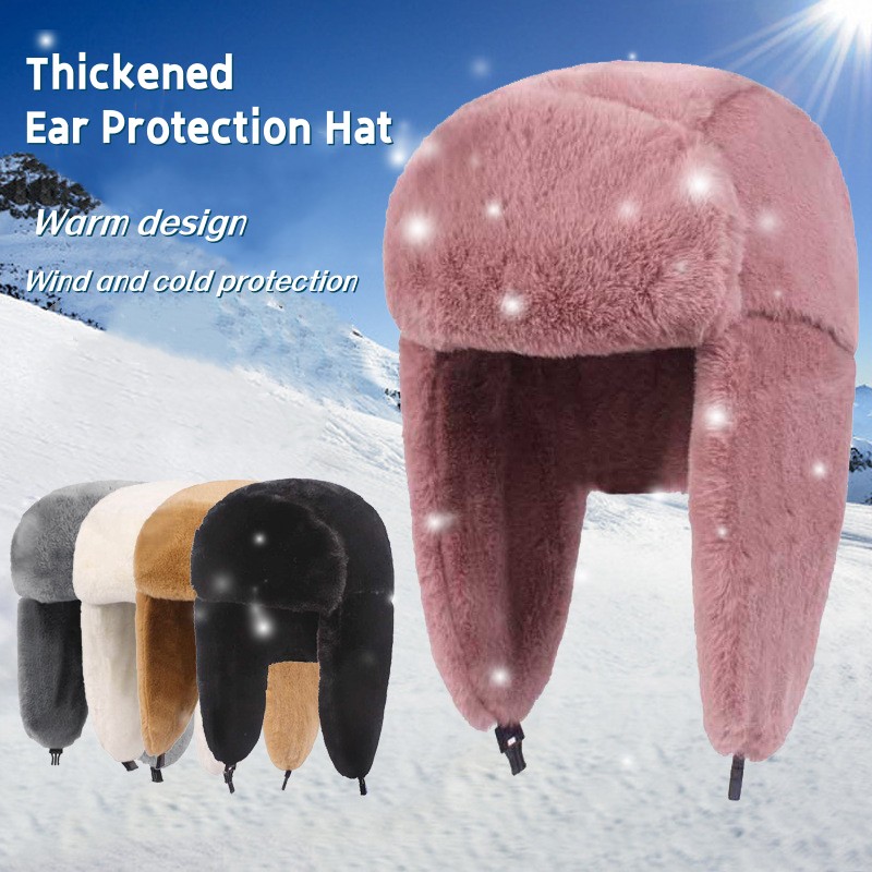 New Winter Warm Thick Plush Bo - Trapper Hat Ear Flap 리뷰 및 가격