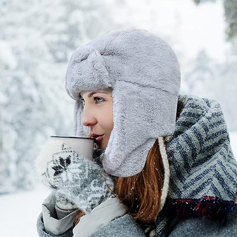 New Winter Warm Thick Plush Bo - Trapper Hat Ear Flap 리뷰 및 가격