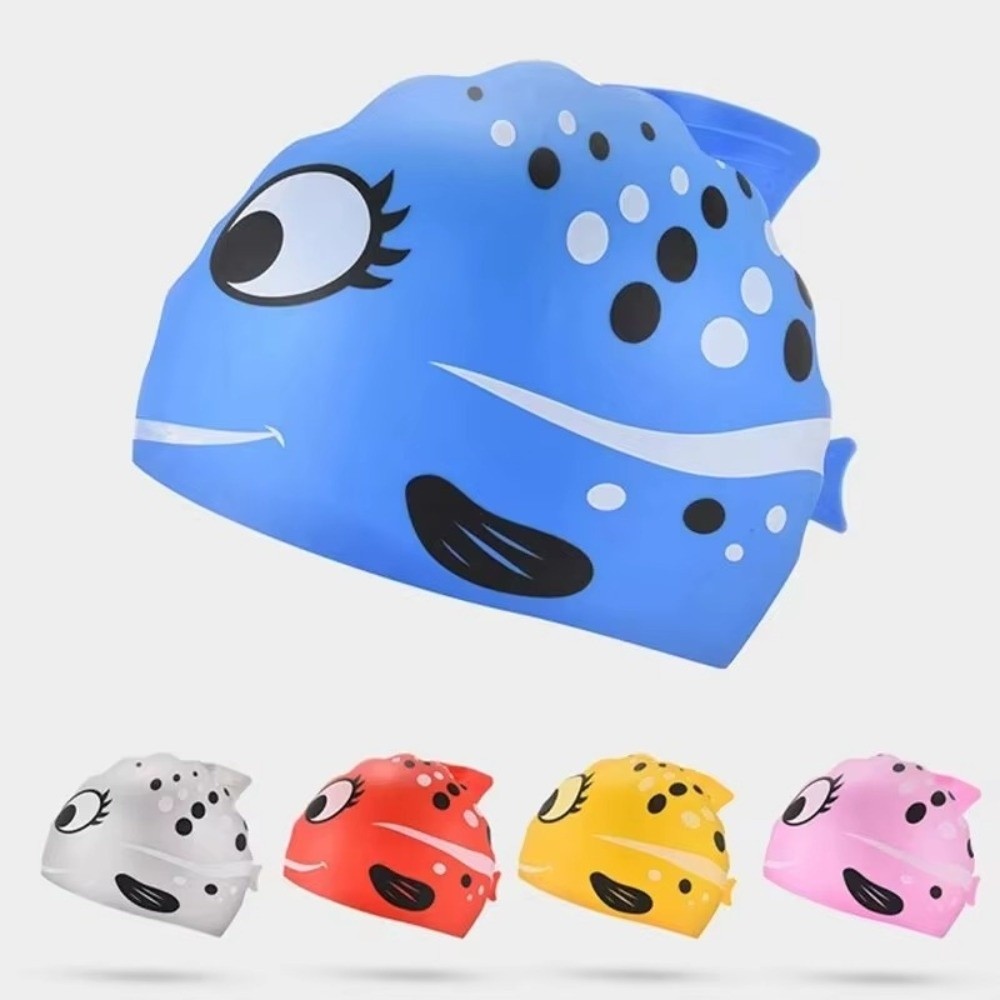 Cute Elastic Children's Swimmi - Swim Hat Silicone 리뷰 및 가격