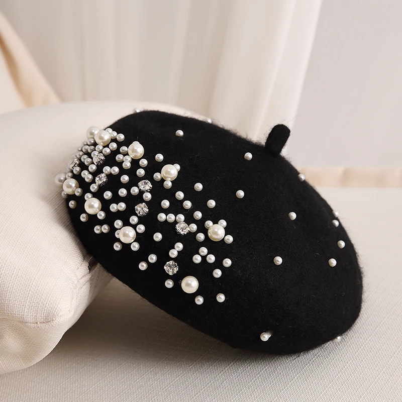 2024 Winter Wool Beret with Rh - Beret French Wool 리뷰 및 가격