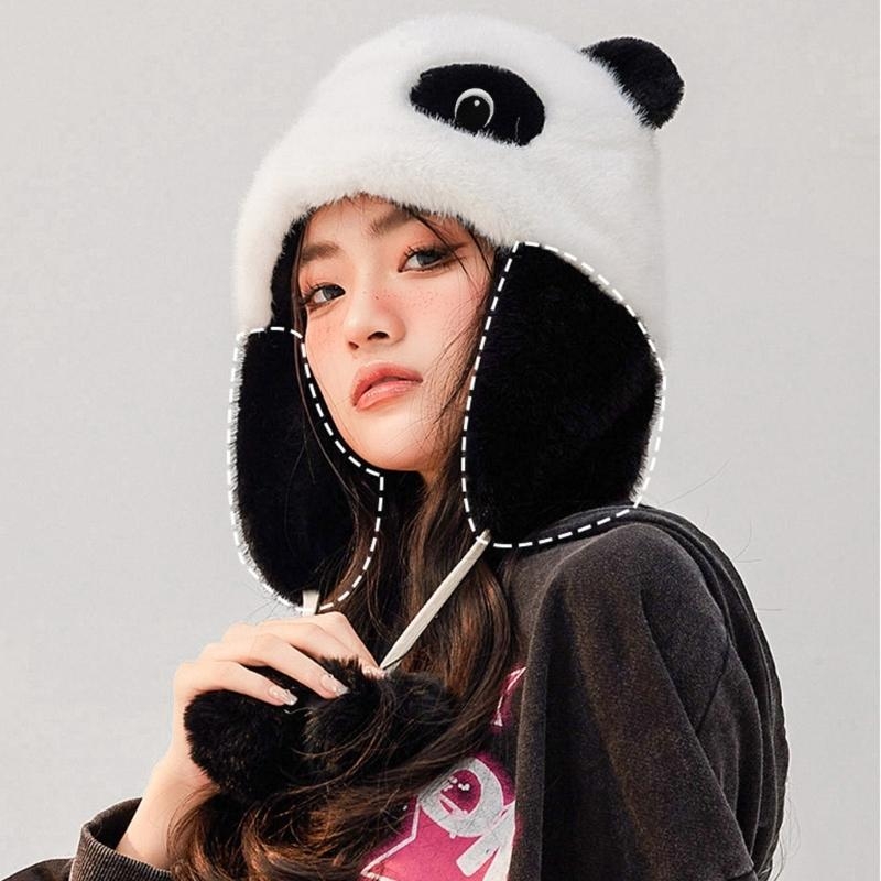 Panda Ear Hat Panda Earflap Ha - Winter Trapper Hat 리뷰 및 가격