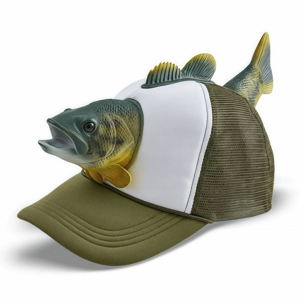 Funny 3D Fish Animal Trucker H - Trucker Cap Mesh 리뷰 및 가격