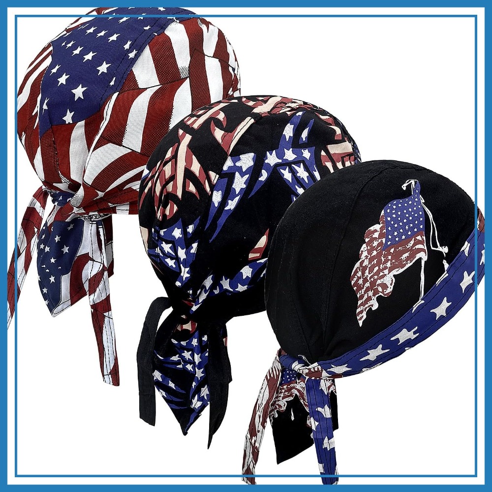3 Pack Doo Rags for Men, Skull - Skull Cap Helmet Liner 리뷰 및 가격