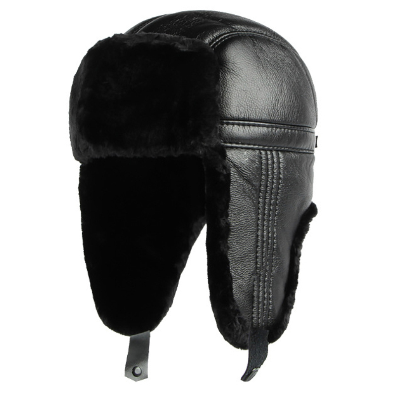 HT4002 New PU Leather Russian  - Trapper Hat Ear Flap 리뷰 및 가격