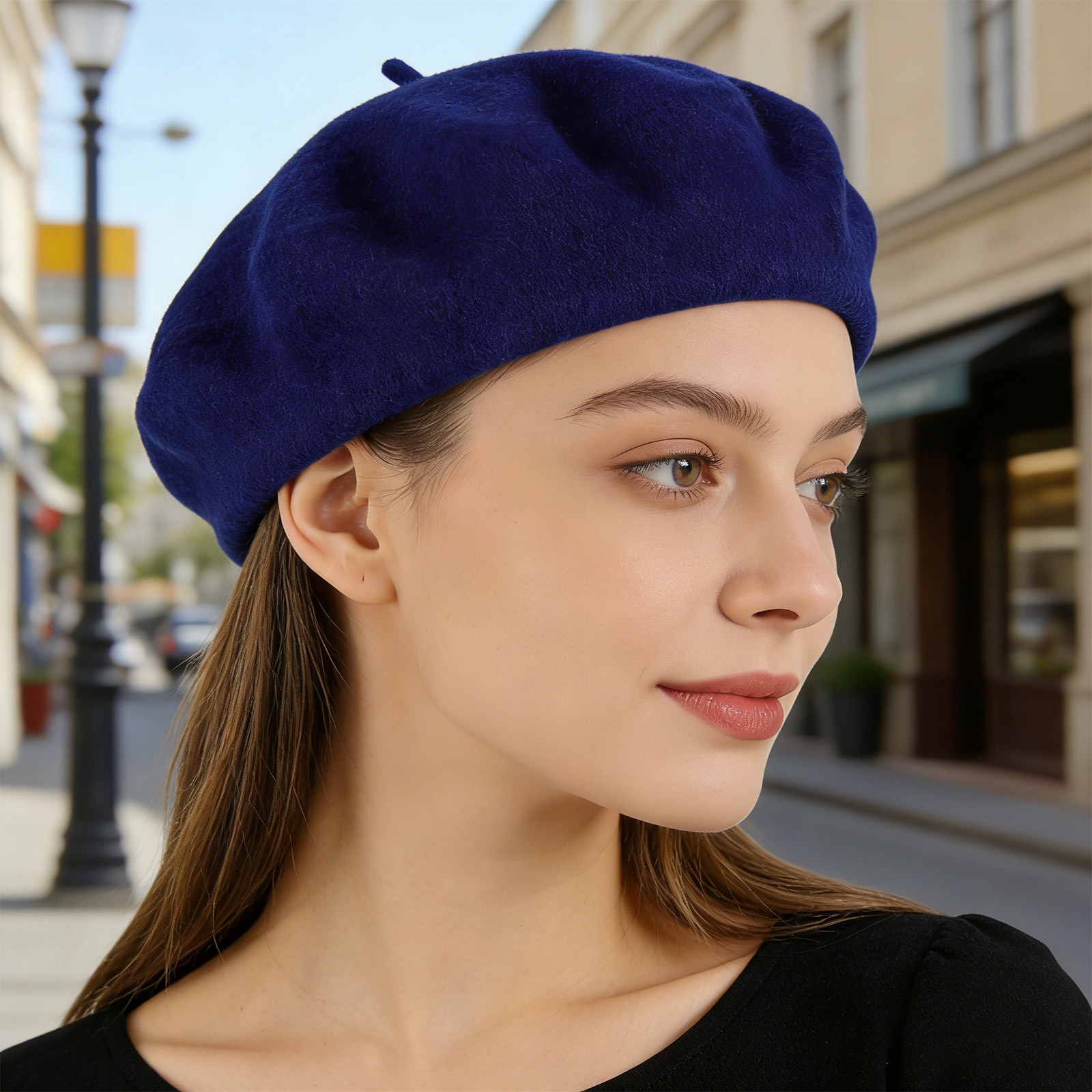 French Beret Hat for Women Nav - Beret French Wool 리뷰 및 가격