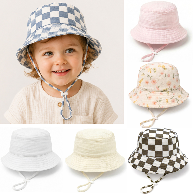 Muslin Baby Summer Hat Adjusta - Bucket Hat Cotton 리뷰 및 가격