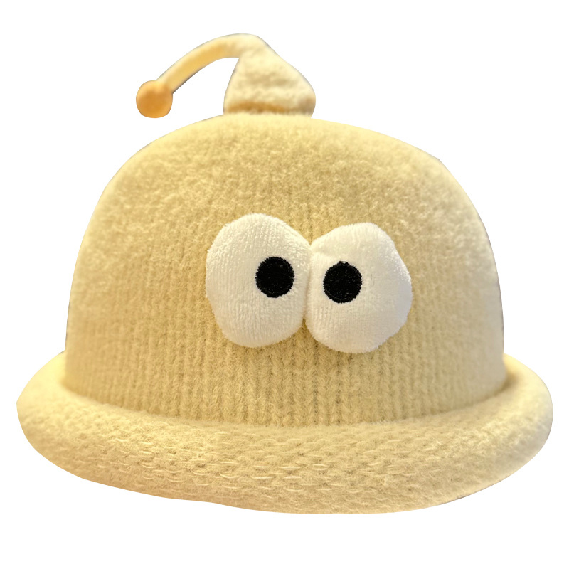 Playful Big-Eyed Garlic Knitte - Beanie Cuffed Knit 리뷰 및 가격
