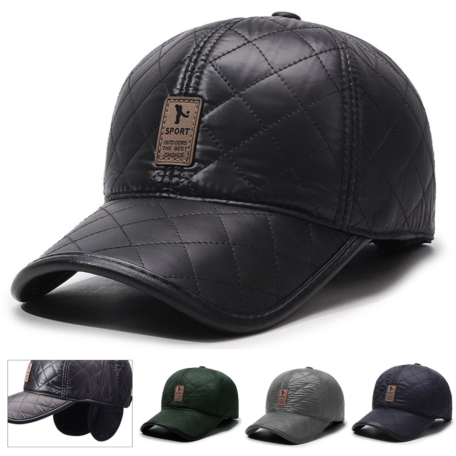 Winter Men PU Baseball Cap War - Winter Trapper Hat 리뷰 및 가격