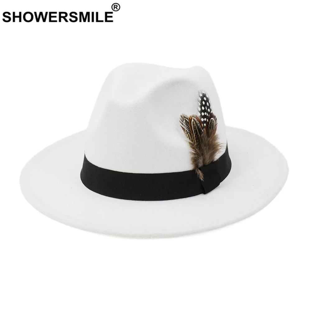 SHOWERSMILE Royal Blue Women M - Fedora Hat Wool 리뷰 및 가격