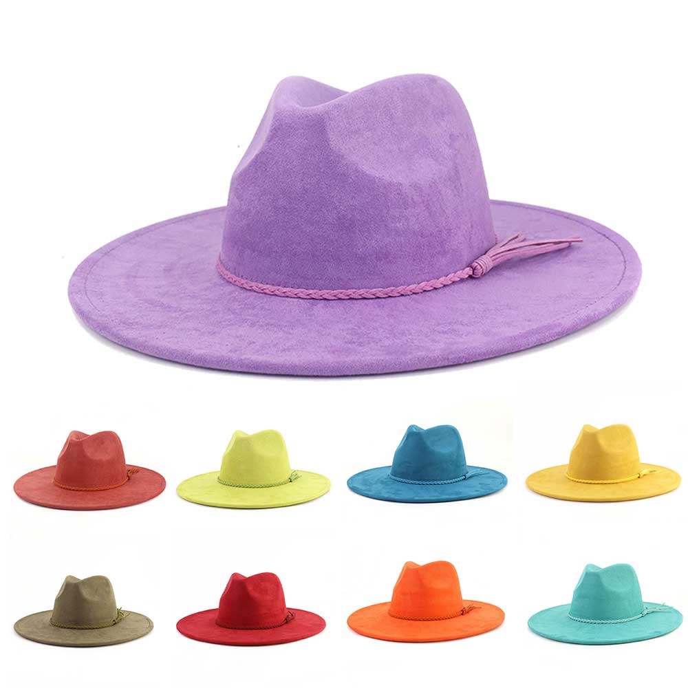 Vegan Suede Hat Teardrop shape - Fedora Hat Wool 리뷰 및 가격