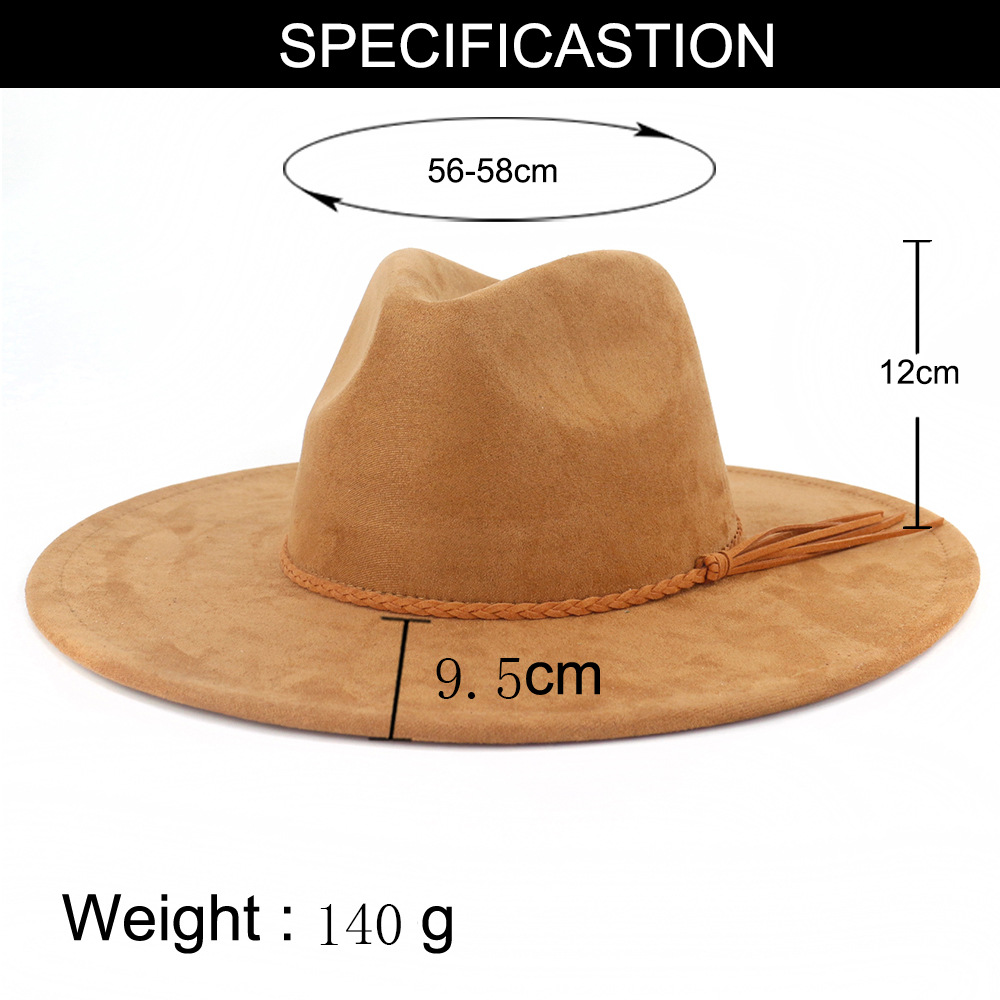 Vegan Suede Hat Teardrop shape - Fedora Hat Wool 리뷰 및 가격