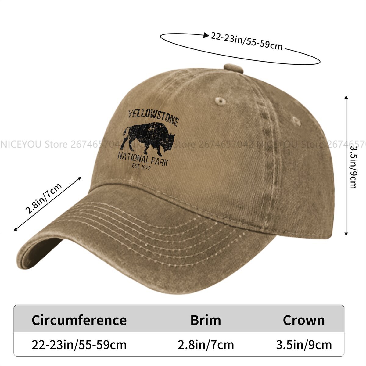 Washed Men's Baseball Cap Buff - Golf Cap Dad 리뷰 및 가격
