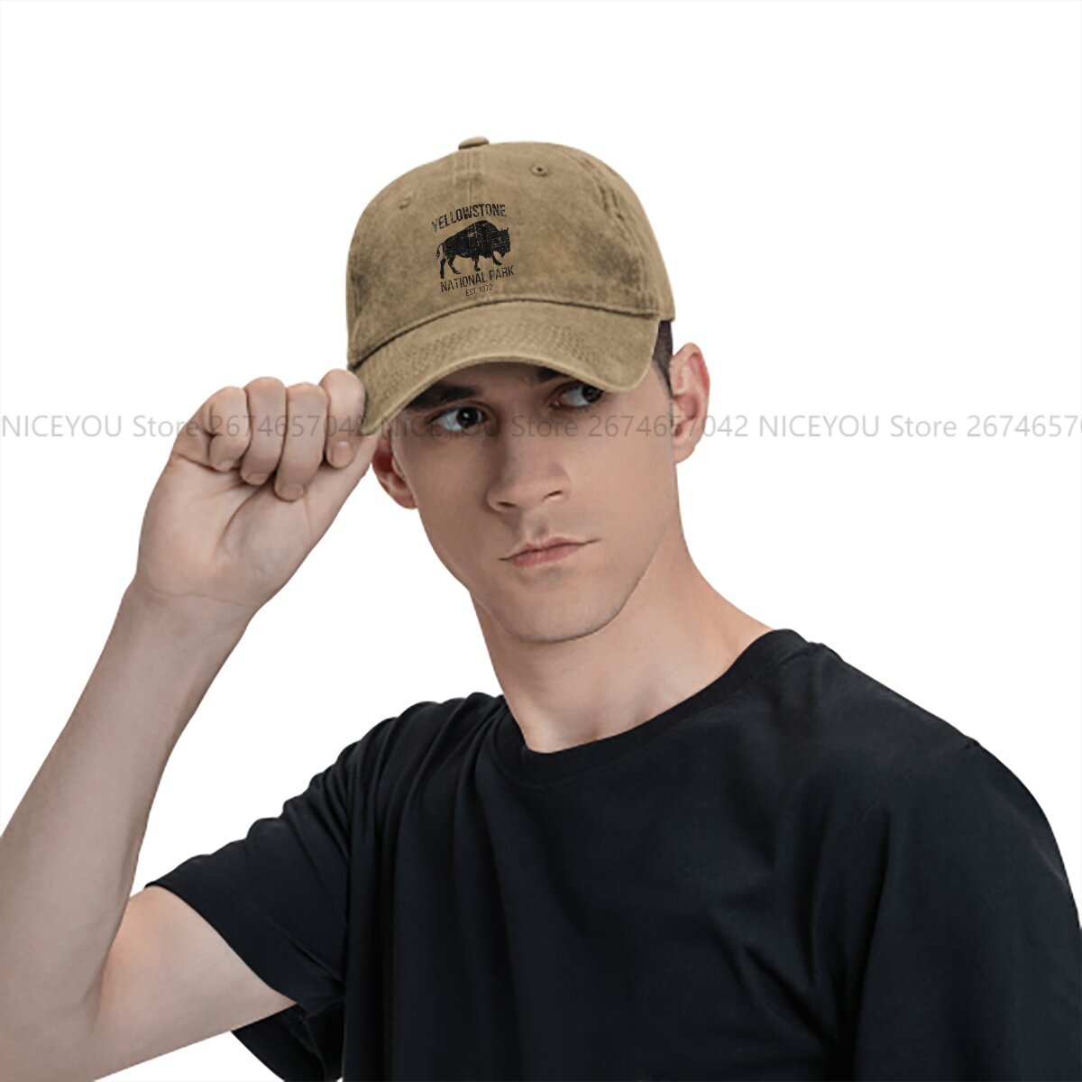 Washed Men's Baseball Cap Buff - Golf Cap Dad 리뷰 및 가격