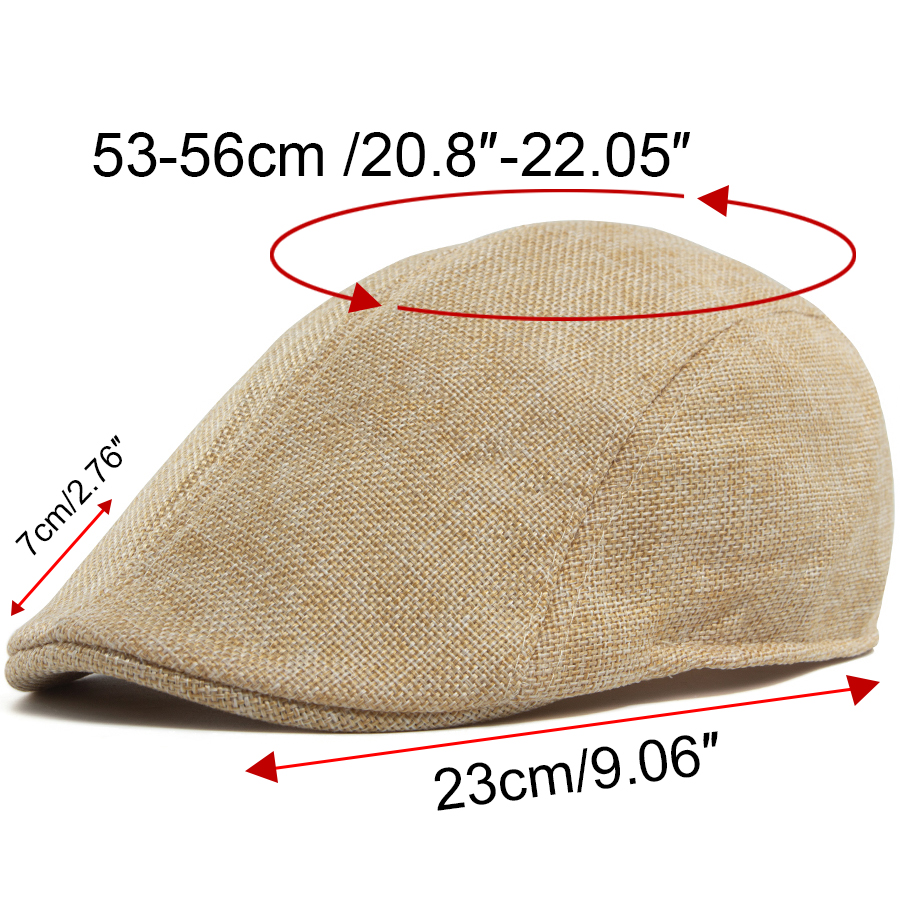 Men's Linen Flat Cap Spring Su - Newsboy Cap Ivy 리뷰 및 가격