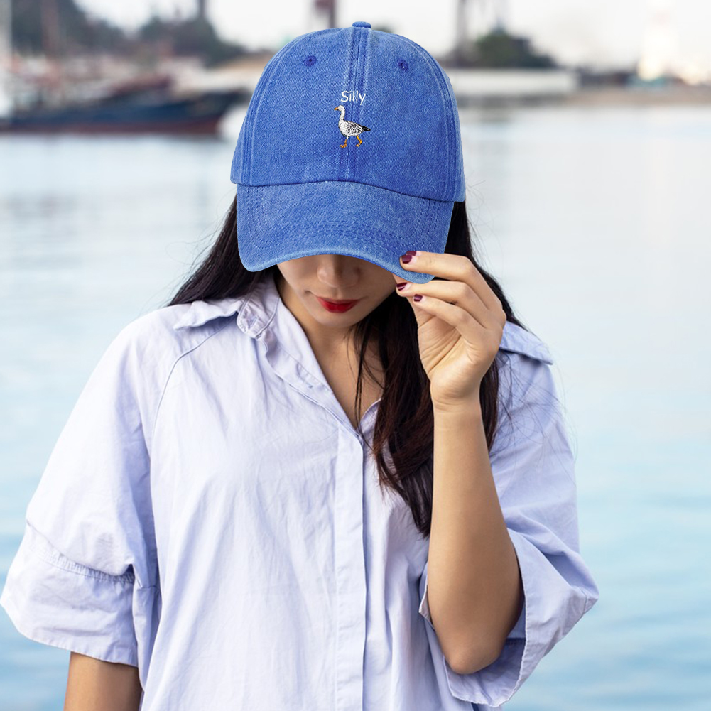 Embroidered Silly Goose Baseba - Dad Hat Cotton 리뷰 및 가격