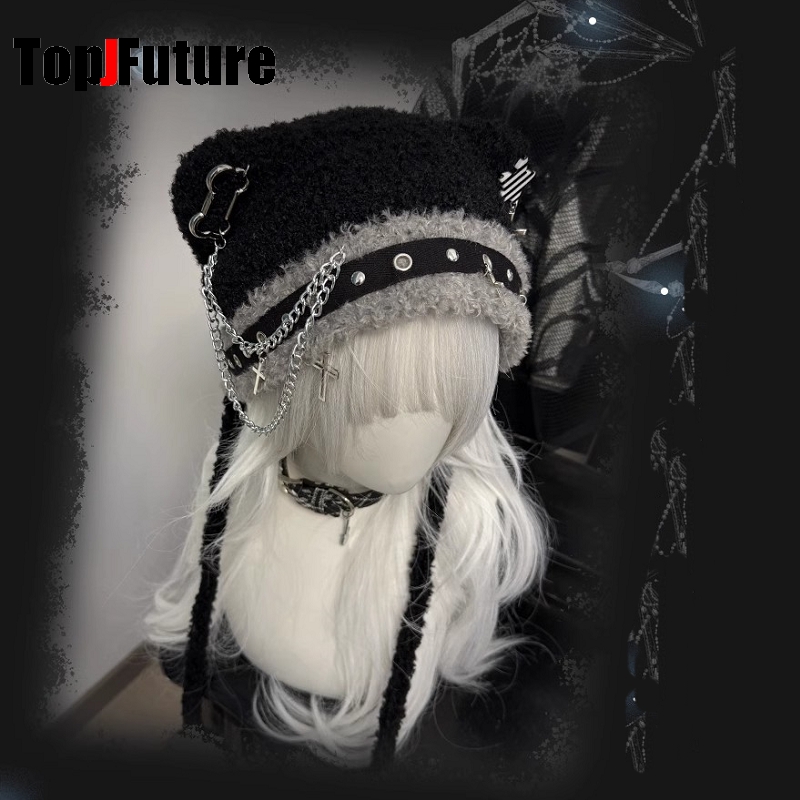 Women Japanese Harajuku Y2K Gi - Winter Trapper Hat 리뷰 및 가격