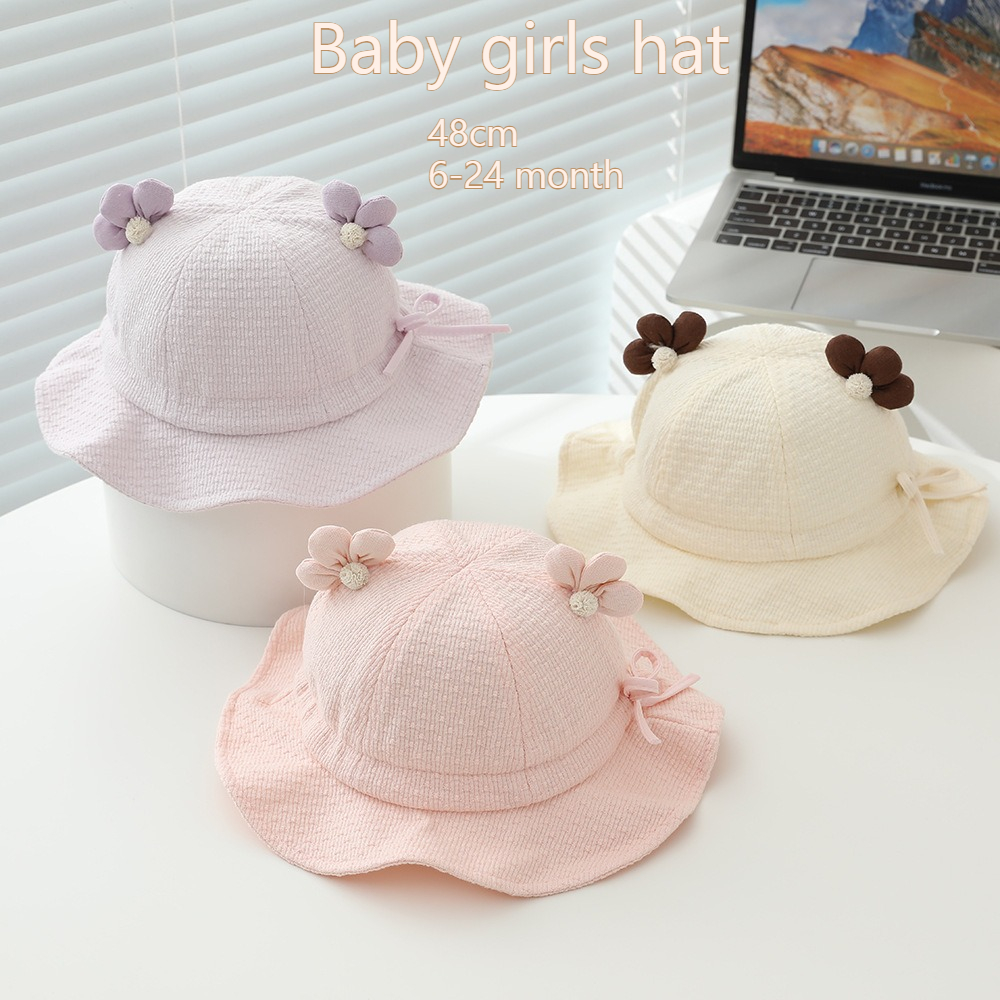Baby Girls Sun Hat 48cm 6-24 M - Bucket Hat Cotton 리뷰 및 가격