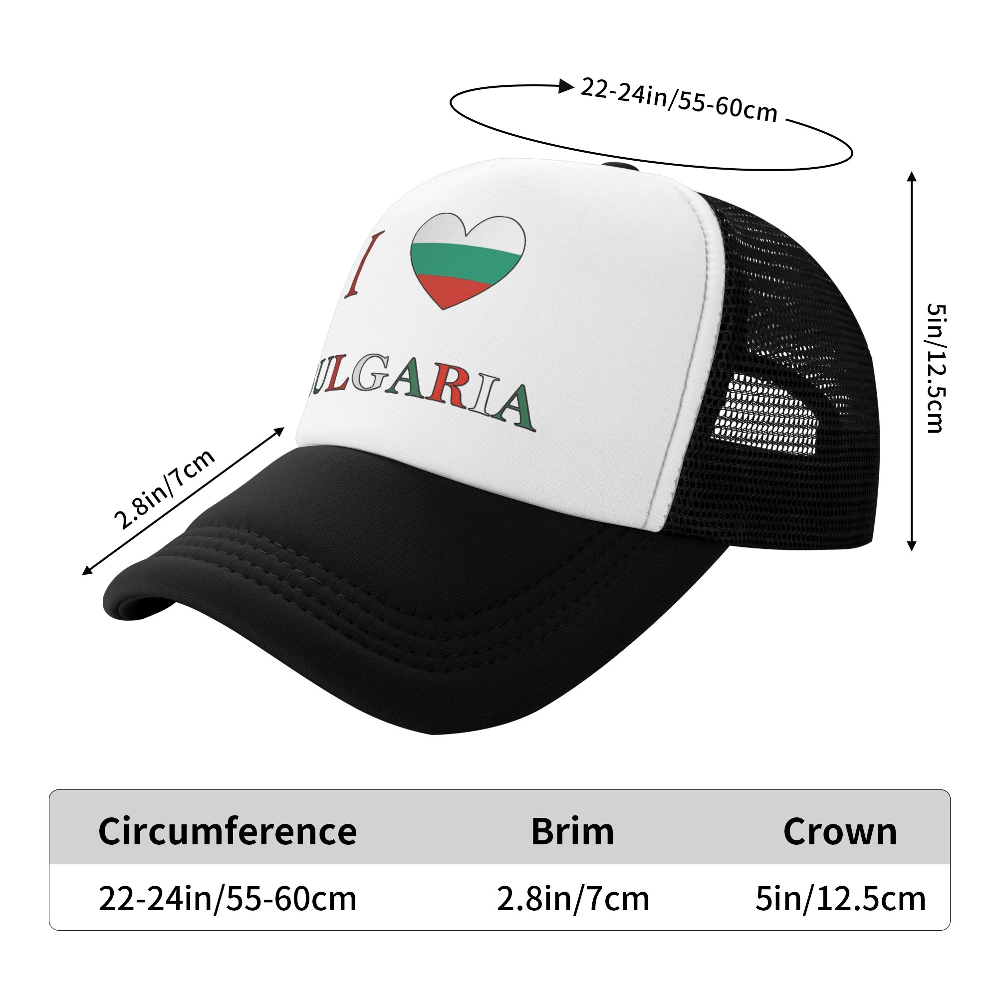 I Love Bulgaria  Sun Hats  Vin - Trucker Cap Mesh 리뷰 및 가격