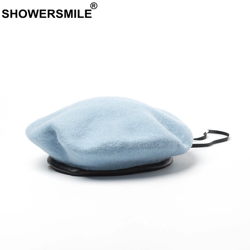 Sky Blue French Beret Women Au - Beret French Wool 리뷰 및 가격