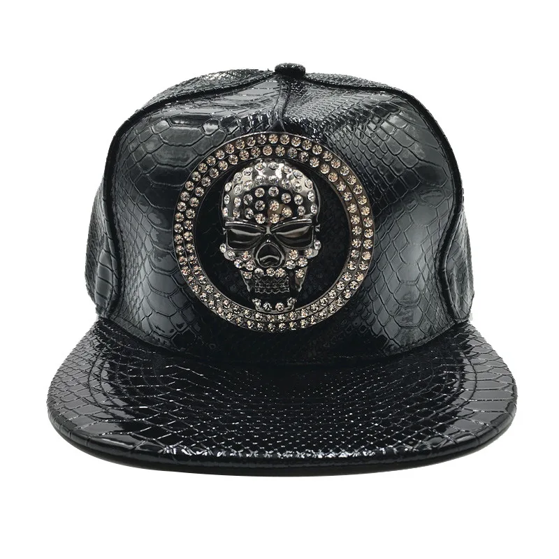 Brand Oohmy Men Women PU Leath - Snapback Hat Flat 리뷰 및 가격