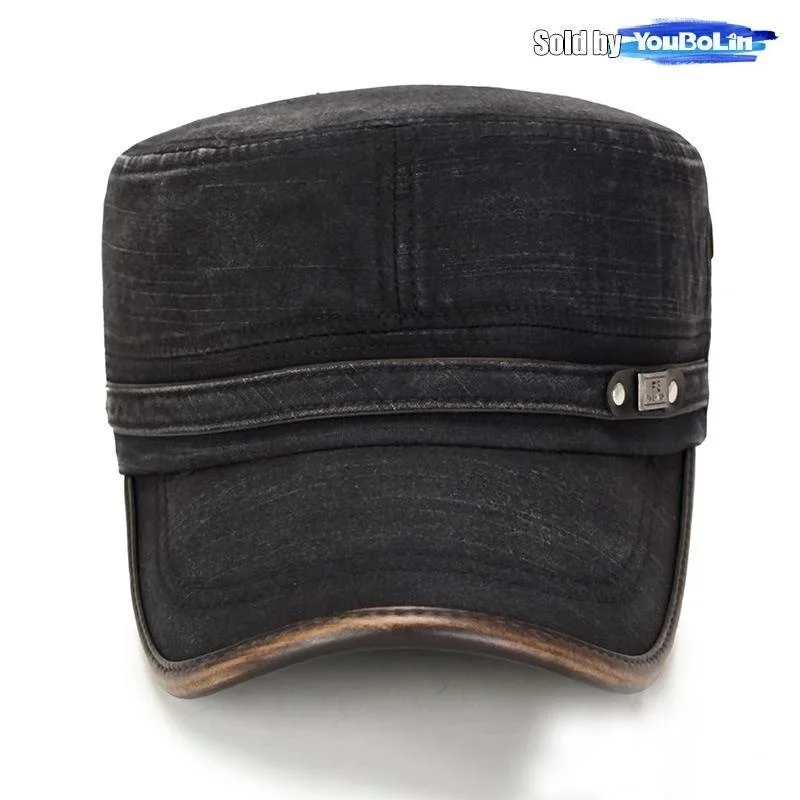 Leather Brim Washed Distressed - Dad Hat Cotton 리뷰 및 가격