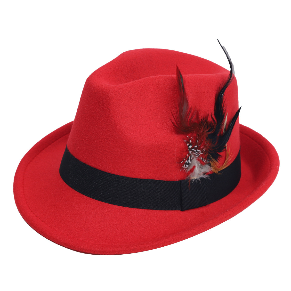 Hot-Selling Feather Top Hat Br - Fedora Hat Wool 리뷰 및 가격